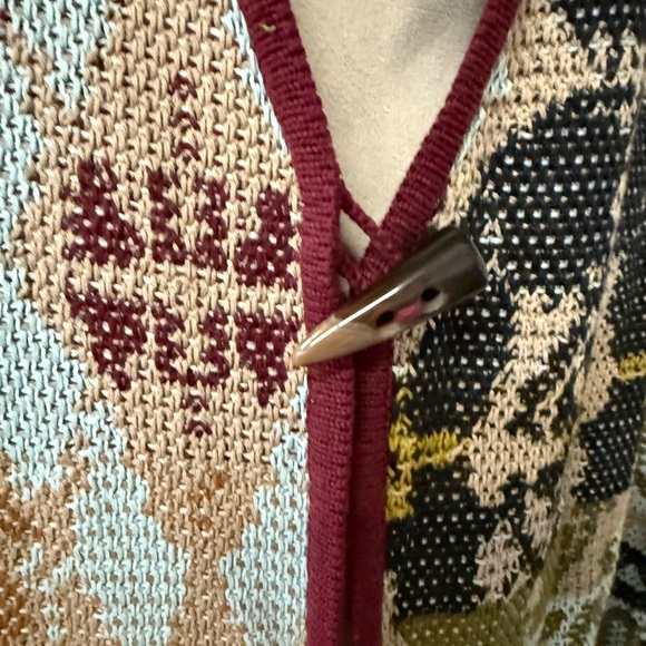 Elegant Multicolor Open Front Cardigan - Picture 4 of 4